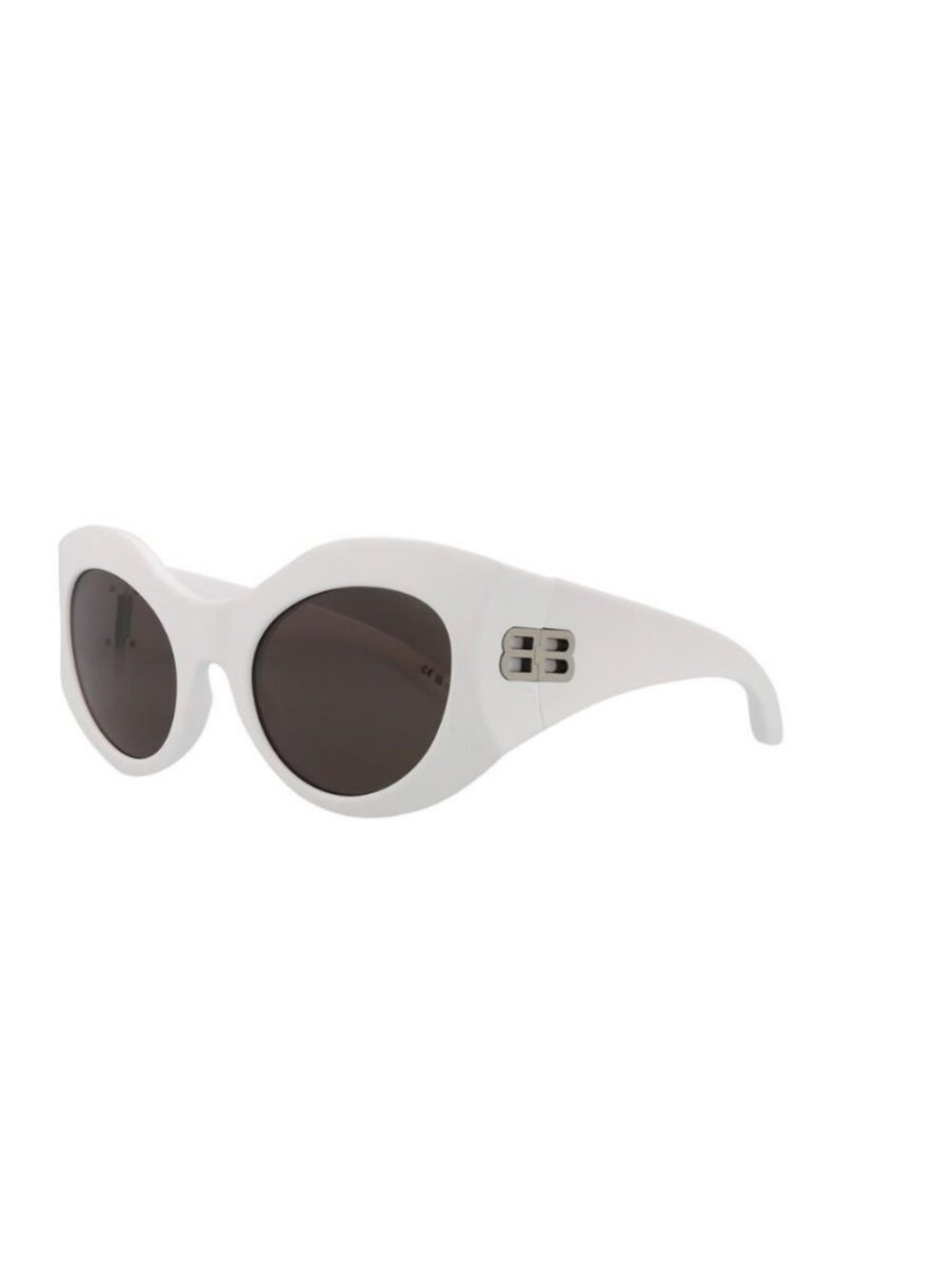 New Balenciaga Womens Cat Eye White White Grey Fashion Designer Sunglasses